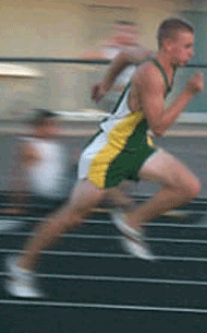 Athlete running